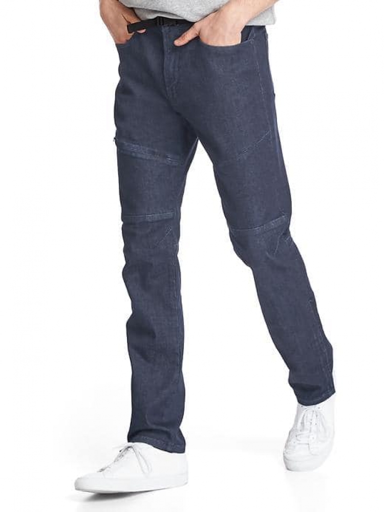 Technical slim cyclist jeans