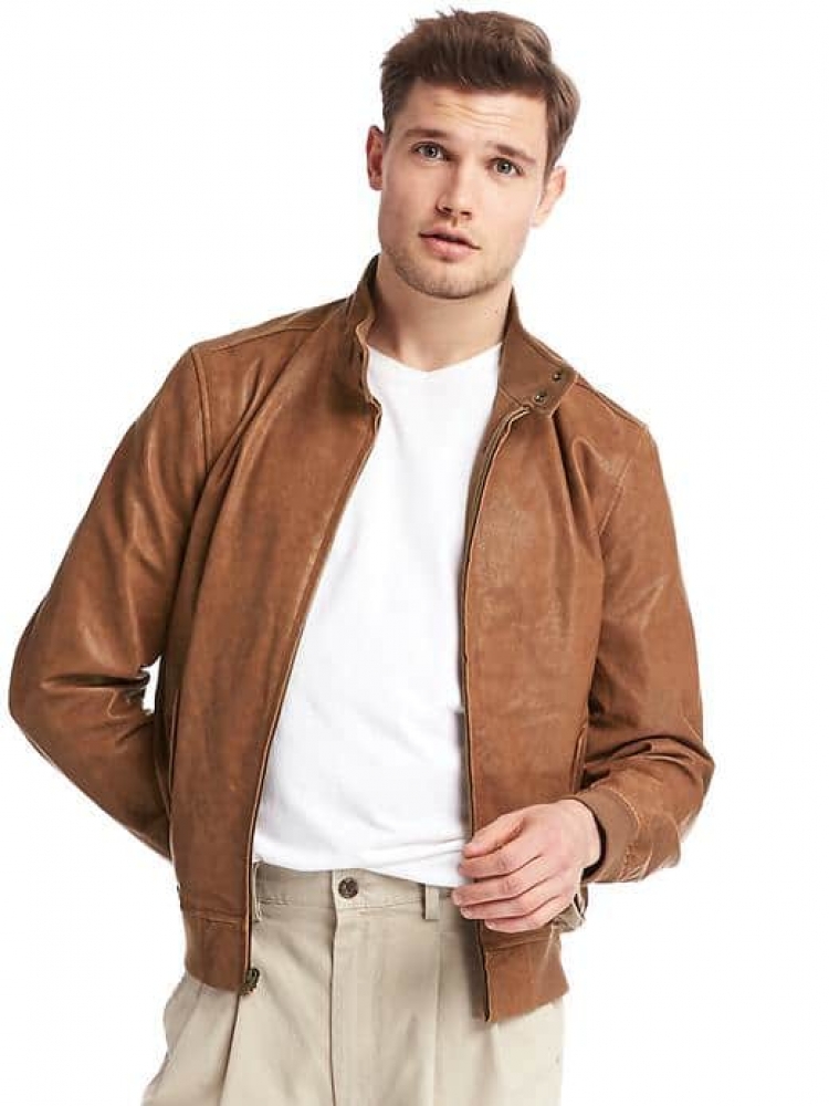 Harrington leather jacket